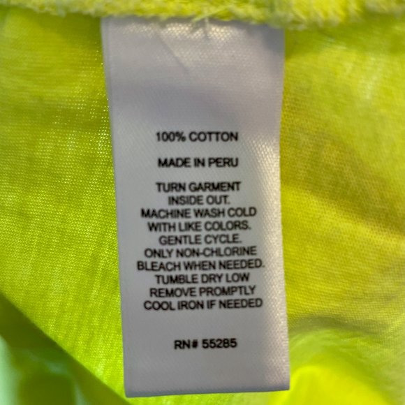 🔥 Express | Neon Yellow Scoop Neck Jersey Knit Pocket Tank Top Sz XS - Picture 5 of 6